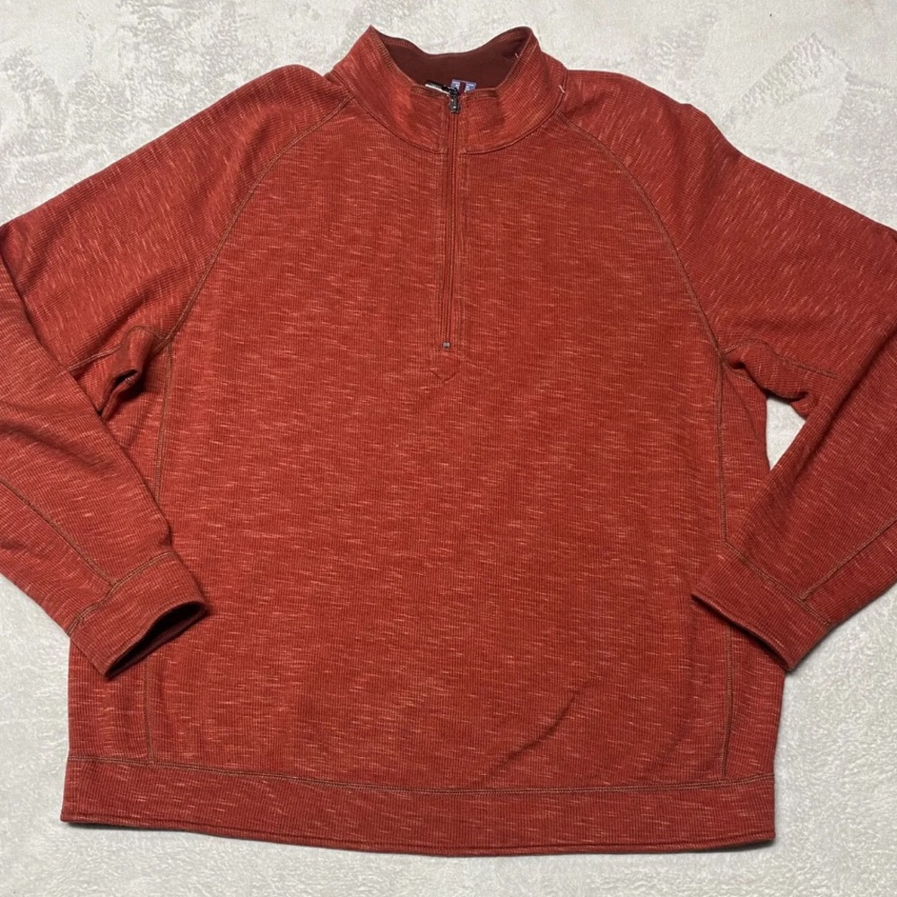 Tommy Bahama Mens XLT Flipsider Reversible Half Zip Pullover Sweater